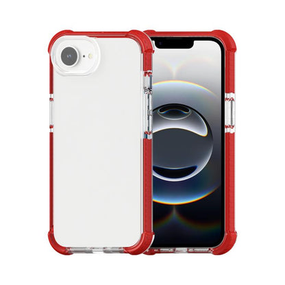 For iPhone 16e Acrylic Full Coverage Shockproof Phone Case(Red) by bashfashion