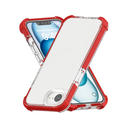 For iPhone 16e Acrylic Full Coverage Shockproof Phone Case(Red) by bashfashion