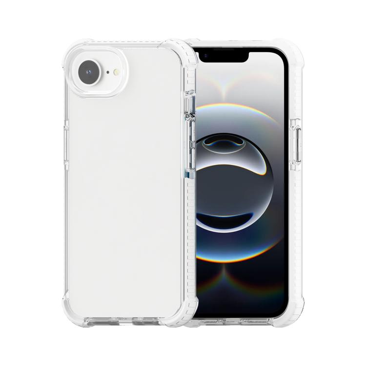 For iPhone 16e Acrylic Full Coverage Shockproof Phone Case(Transparent) by bashfashion