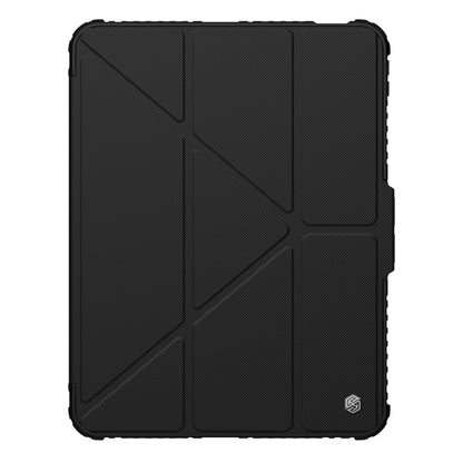 For iPad Pro 11 2025 / 2024 NILLKIN Bumper Pro Multi-angle Folding Style Tablet Leather Case(Black) by NILLKIN