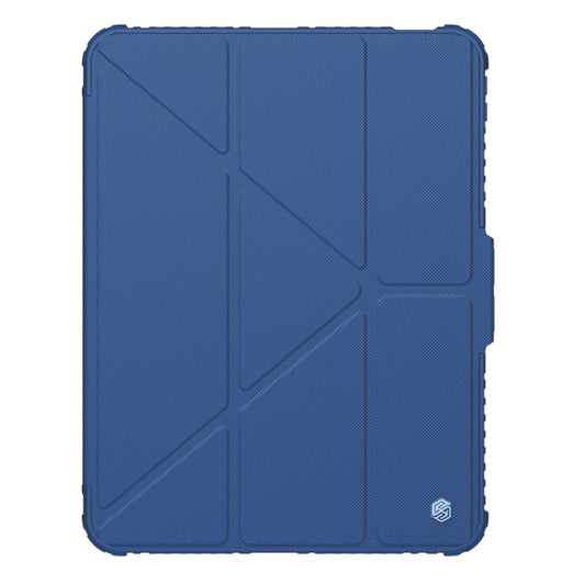 For iPad Pro 11 2025 / 2024 NILLKIN Bumper Pro Multi-angle Folding Style Tablet Leather Case(Blue) by NILLKIN