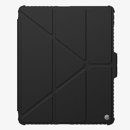 For iPad Pro 13 2025 / 2024 NILLKIN Bumper Pro Multi-angle Folding Style Tablet Leather Case(Black) by NILLKIN