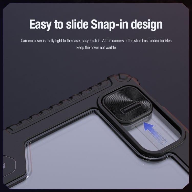 For iPad Pro 13 2025 / 2024 NILLKIN Bumper Pro Multi-angle Folding Style Tablet Leather Case(Blue) by NILLKIN