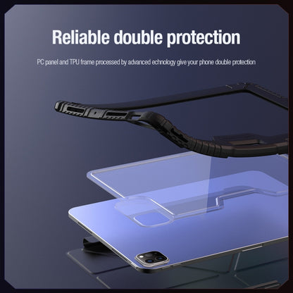 For iPad Pro 13 2025 / 2024 NILLKIN Bumper Pro Multi-angle Folding Style Tablet Leather Case(Blue) by NILLKIN