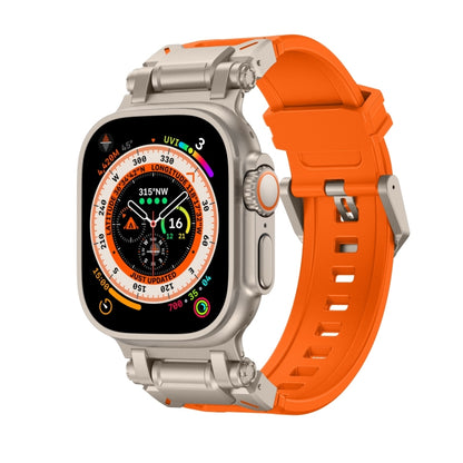 For Apple Watch Ultra 2 49mm Explorer TPU Watch Band(Titanium Orange) by bashfashion