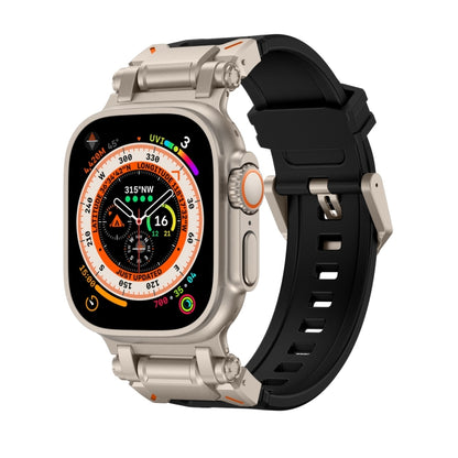 For Apple Watch Ultra 2 49mm Explorer TPU Watch Band(Titanium Black) by bashfashion