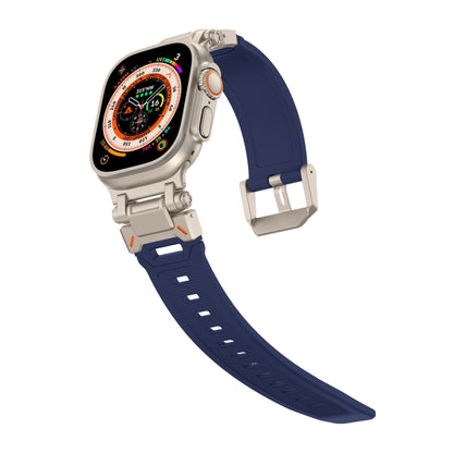 For Apple Watch Ultra 2 49mm Explorer TPU Watch Band(Titanium Blue) by bashfashion