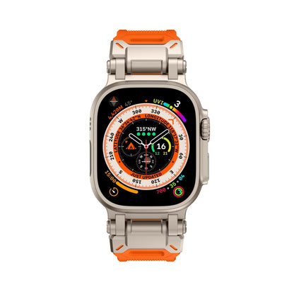 For Apple Watch Series 9 45mm Explorer TPU Watch Band(Titanium Orange) by bashfashion