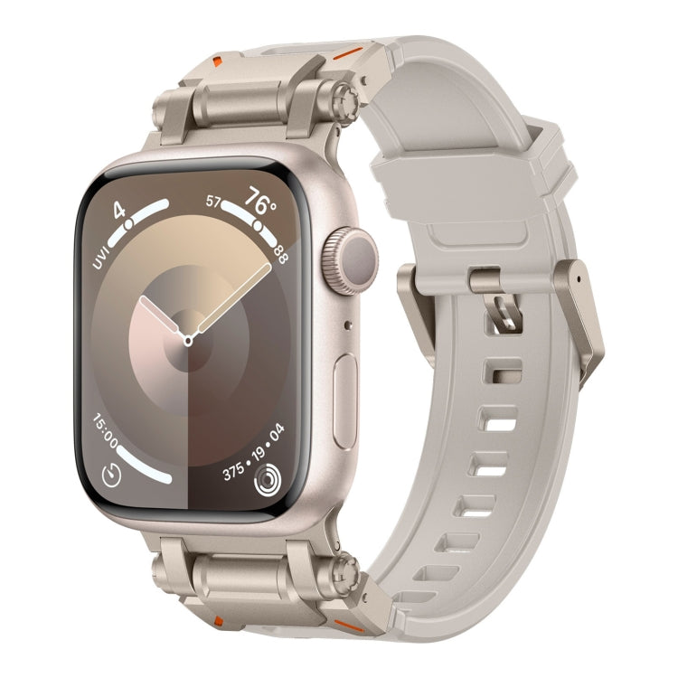 For Apple Watch Series 9 45mm Explorer TPU Watch Band(Titanium Starlight) by bashfashion