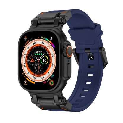 For Apple Watch Ultra 49mm Explorer TPU Watch Band(Black Blue) by bashfashion