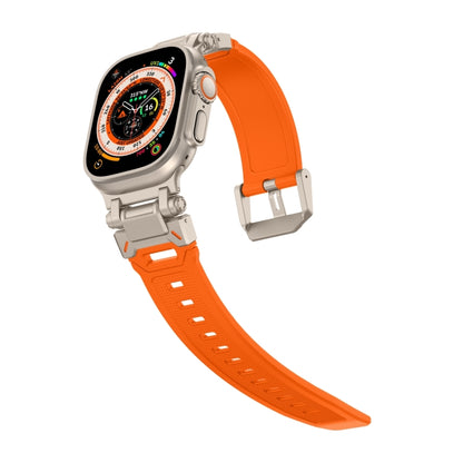 For Apple Watch Ultra 49mm Explorer TPU Watch Band(Titanium Orange) by bashfashion
