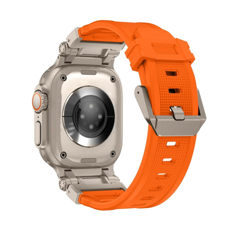 For Apple Watch Ultra 49mm Explorer TPU Watch Band(Titanium Orange) by bashfashion
