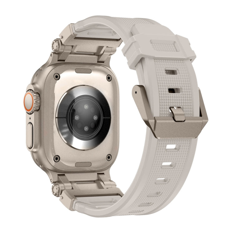 For Apple Watch Ultra 49mm Explorer TPU Watch Band(Titanium Starlight) by bashfashion