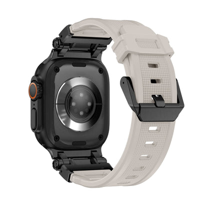 For Apple Watch SE 44mm Explorer TPU Watch Band(Black Starlight) by bashfashion