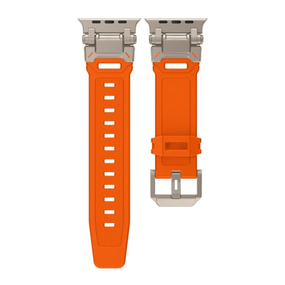 For Apple Watch SE 44mm Explorer TPU Watch Band(Titanium Orange) by bashfashion