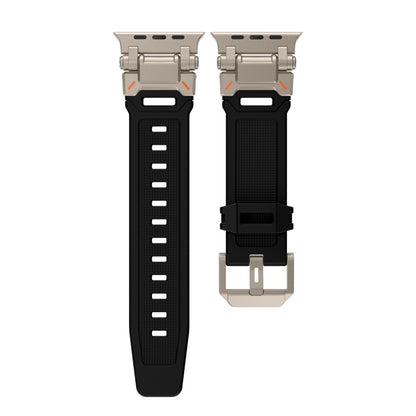 For Apple Watch Series 6 44mm Explorer TPU Watch Band(Titanium Black) by bashfashion