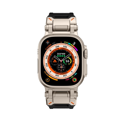 For Apple Watch Series 6 44mm Explorer TPU Watch Band(Titanium Black) by bashfashion