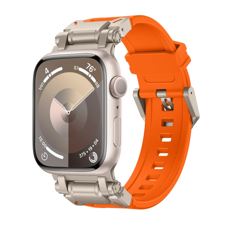 For Apple Watch Series 4 44mm Explorer TPU Watch Band(Titanium Orange) by bashfashion