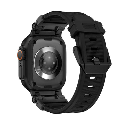 For Apple Watch Series 3 42mm Explorer TPU Watch Band(Black Black) by bashfashion