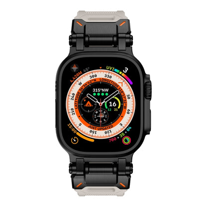 For Apple Watch Series 2 42mm Explorer TPU Watch Band(Black Starlight) by bashfashion
