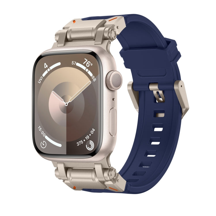 For Apple Watch 42mm Explorer TPU Watch Band(Titanium Blue) by bashfashion