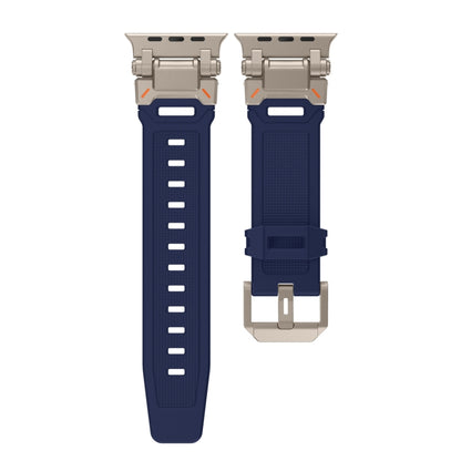 For Apple Watch 42mm Explorer TPU Watch Band(Titanium Blue) by bashfashion