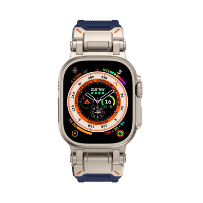 For Apple Watch 42mm Explorer TPU Watch Band(Titanium Blue) by bashfashion