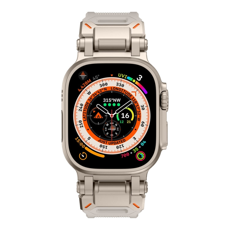 For Apple Watch 42mm Explorer TPU Watch Band(Titanium Starlight) by bashfashion