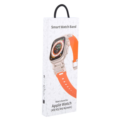 For Apple Watch Ultra 49mm Explorer TPU Watch Band(Titanium Orange) by bashfashion