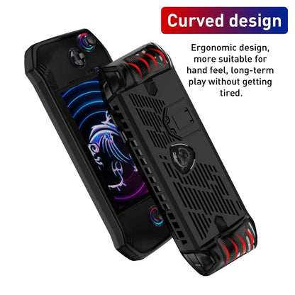 For MSI Claw TPU Game Console Protective Case with Stand(Black) by bashfashion