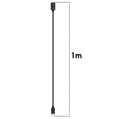 For Samsung Galaxy Fit 3 Official Style Smart Watch Charging Cable, Length: 1m, Port:USB-C / Type-C(Black) by bashfashion