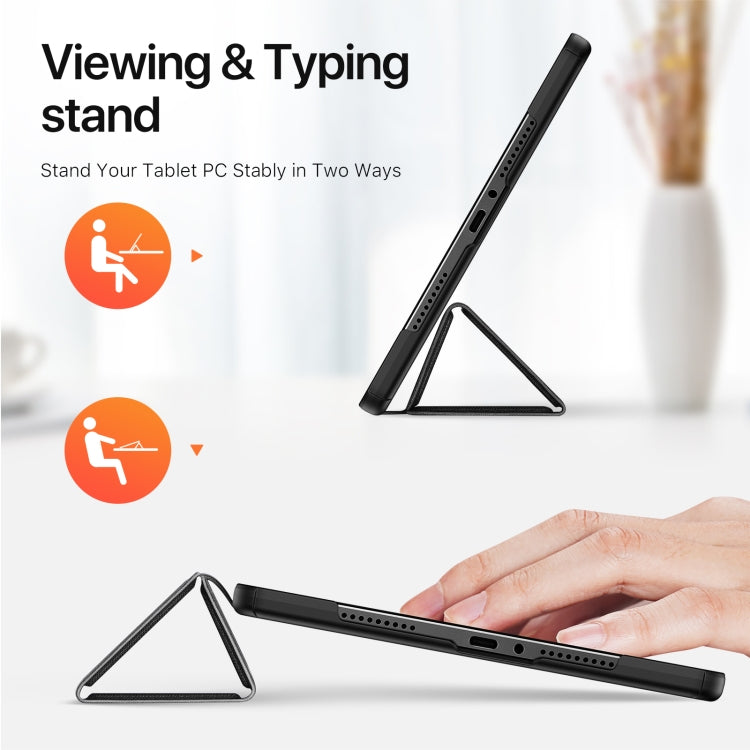 For Xiaomi Redmi Pad Pro 12.1 DUX DUCIS Domo Series Cloth Texture Magnetic Leather Tablet Case(Black) by DUX DUCIS