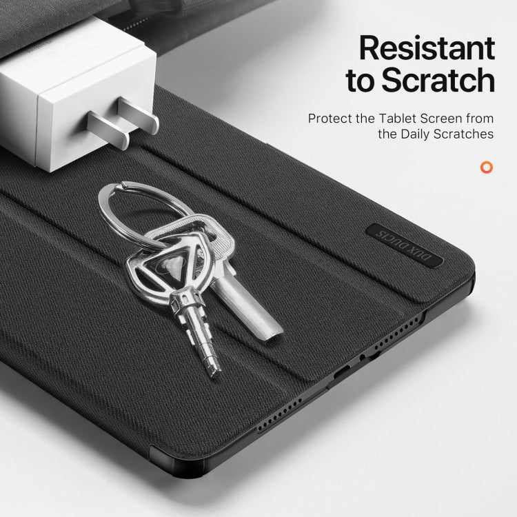 For Xiaomi Redmi Pad Pro 12.1 DUX DUCIS Domo Series Cloth Texture Magnetic Leather Tablet Case(Black) by DUX DUCIS