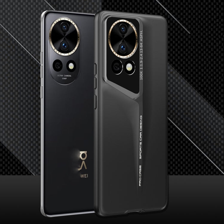 For Huawei Nova 12 GKK Blade Ultra-thin Full Coverage Phone Case(Black) by GKK