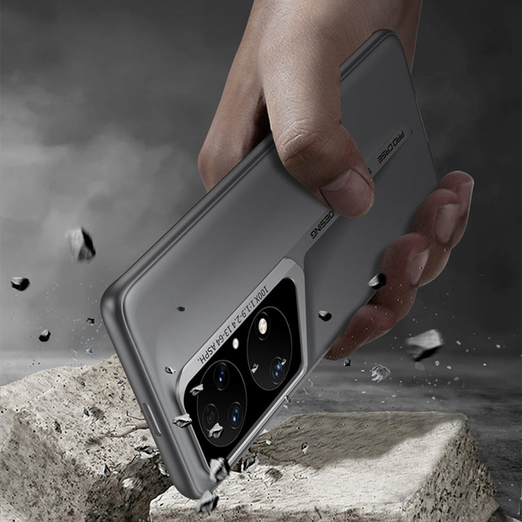 For Huawei P50 Pro GKK Blade Ultra-thin Full Coverage Phone Case(Grey) by GKK