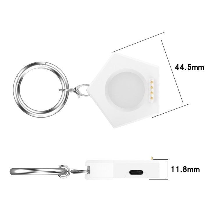 For OPPO Watch X / OnePlus Watch 2 Portable Smart Watch Charger(White) by bashfashion