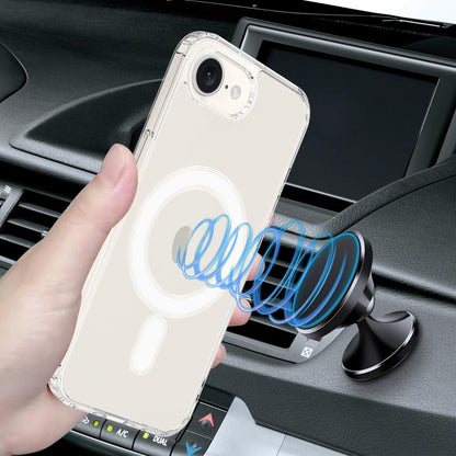 For iPhone 16e Magsafe Scratchproof Acrylic TPU Phone Case(Transparent) by bashfashion