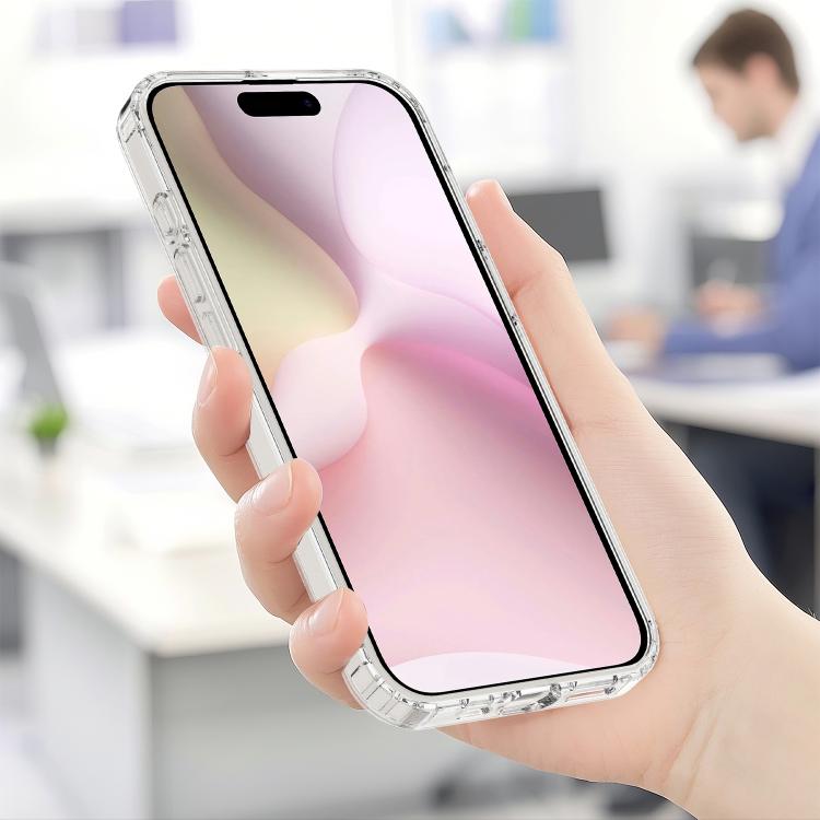 For iPhone 16e Magsafe Scratchproof Acrylic TPU Phone Case(Transparent) by bashfashion