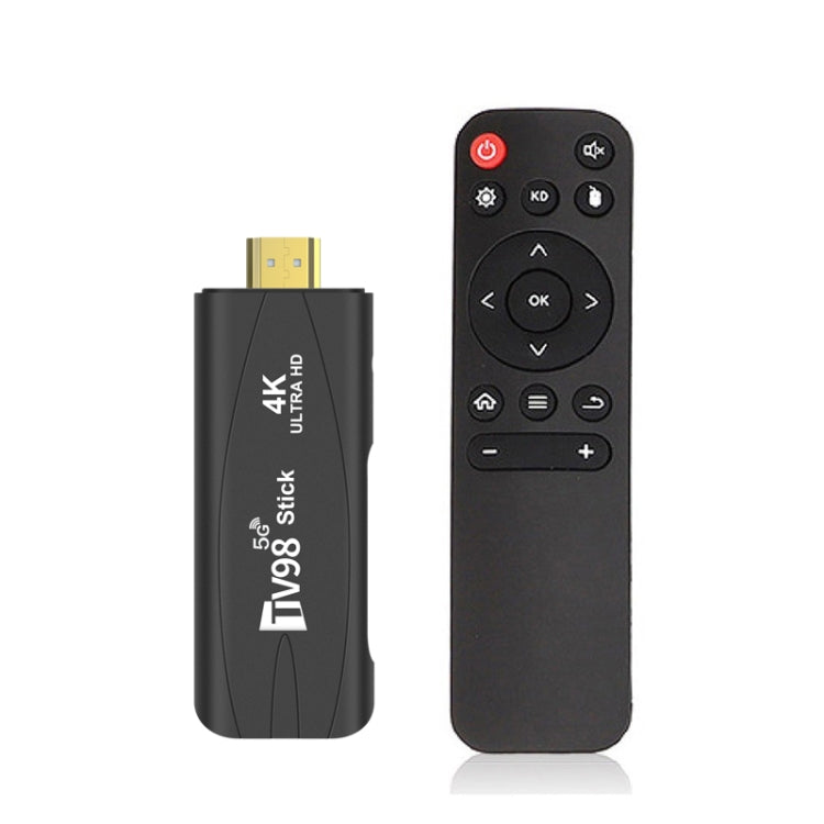 TV98 Rockchip 3228A Quad Core 4K HD Bluetooth Android TV Stick, RAM:2GB+16GB(UK Plug) by bashfashion
