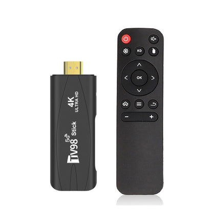 TV98 Rockchip 3228A Quad Core 4K HD Bluetooth Android TV Stick, RAM:2GB+16GB(UK Plug) by bashfashion