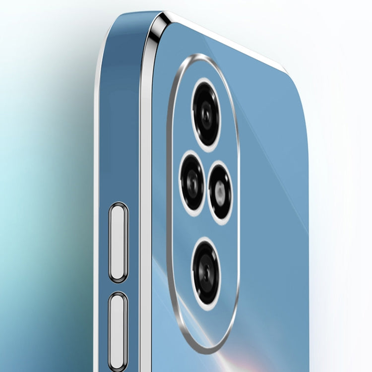 For Honor 200 Pro XINLI Straight 6D Plating Gold Edge TPU Phone Case(Mint Green) by XINLI