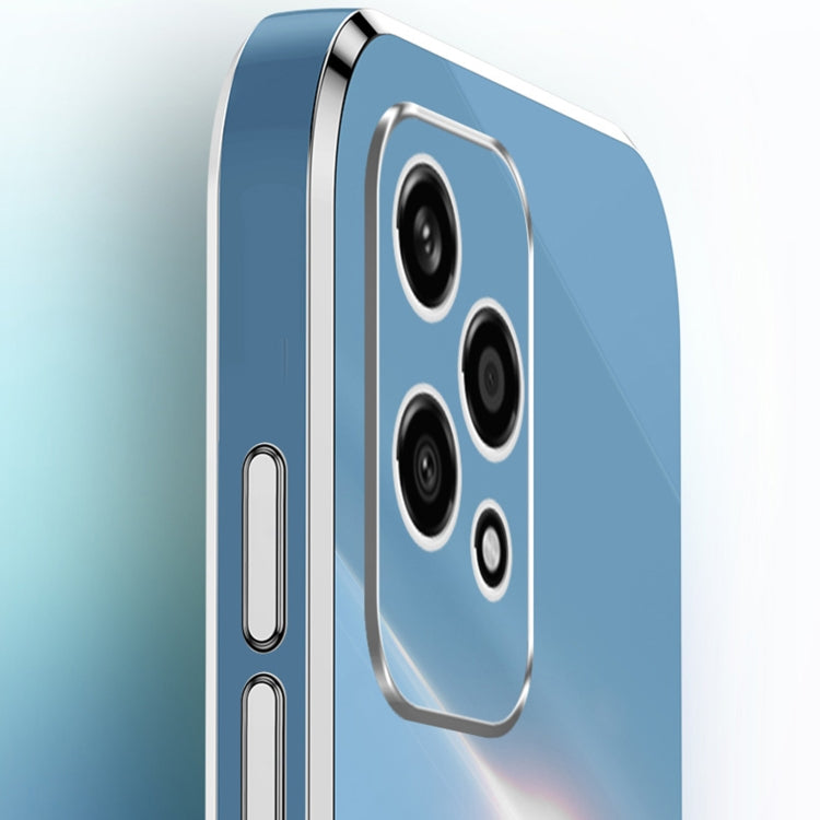 For Honor 200 Lite Global XINLI Straight 6D Plating Gold Edge TPU Phone Case(Cherry Purple) by XINLI