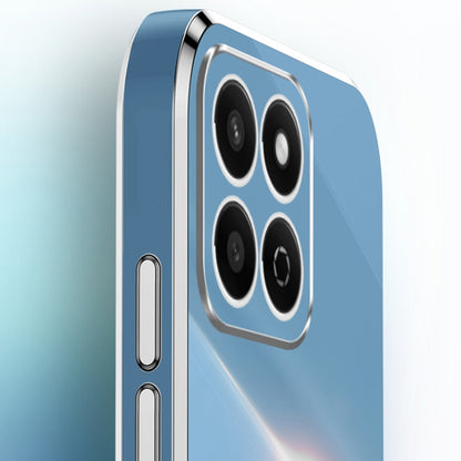 For Honor Play 60 Plus XINLI Straight 6D Plating Gold Edge TPU Phone Case(Mint Green) by XINLI