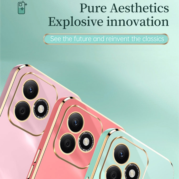 For Honor X60i XINLI Straight 6D Plating Gold Edge TPU Phone Case(Celestial Blue) by XINLI