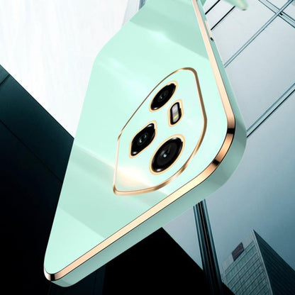 For Honor 300 Pro XINLI Straight 6D Plating Gold Edge TPU Phone Case(Mint Green) by XINLI