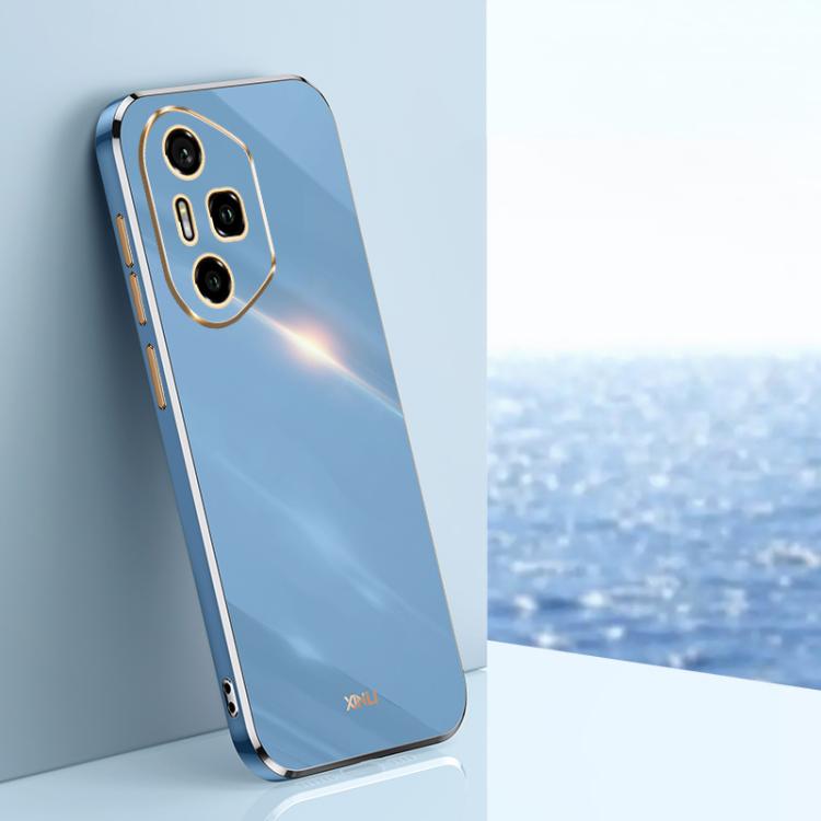 For Honor 300 Pro XINLI Straight 6D Plating Gold Edge TPU Phone Case(Celestial Blue) by XINLI