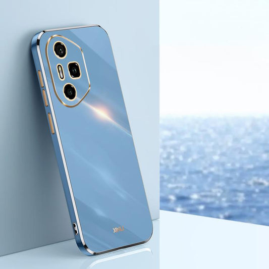 For Honor 300 Pro XINLI Straight 6D Plating Gold Edge TPU Phone Case(Celestial Blue) by XINLI