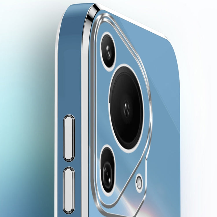 For Huawei Pura 70 Ultra XINLI Straight 6D Plating Gold Edge TPU Phone Case(Cherry Purple) by XINLI