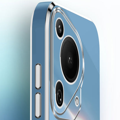 For Huawei Pura 70 Ultra XINLI Straight 6D Plating Gold Edge TPU Phone Case(Black) by XINLI