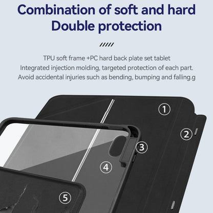 For iPad Pro 12.9 ZGA K01 Wireless Bluetooth Magnetic Keyboard Tablet Leather Case(Black) by ZGA